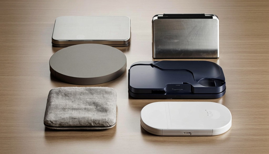 A premium wireless charger solves ongoing cable clutter to improve your office desktop. A premium wireless charger solves ongoing cable clutter to improve your office desktop.