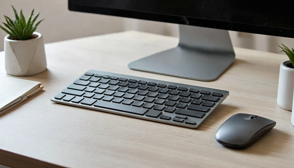 Enhance your home or office desk setup with efficient wireless keyboards for clean workspaces. Enhance your home or office desk setup with efficient wireless keyboards for clean workspaces.