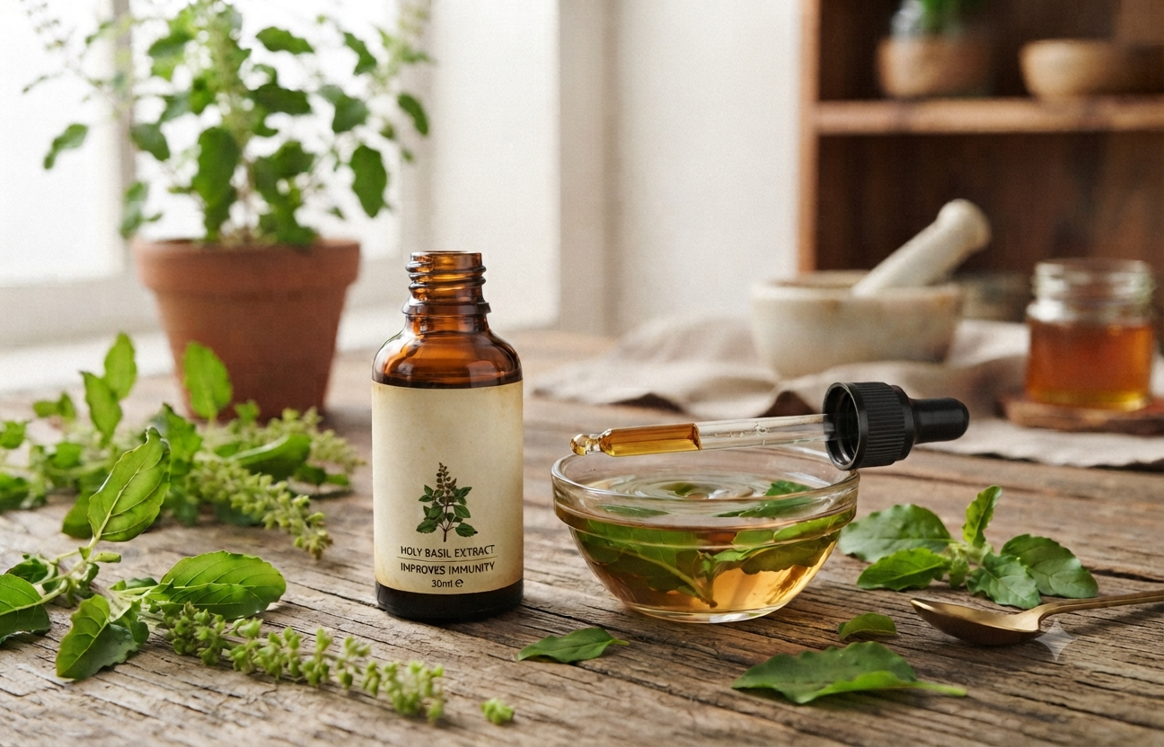 Tulsi drops are beneficial for seasonal allergies, but their effectiveness varies