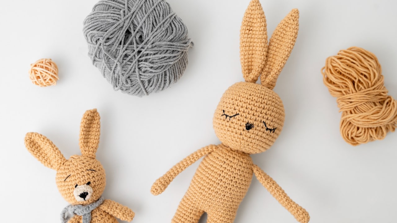 Soft stitches, gentle jingles - 5 handmade crochet rattles made to delight little hands