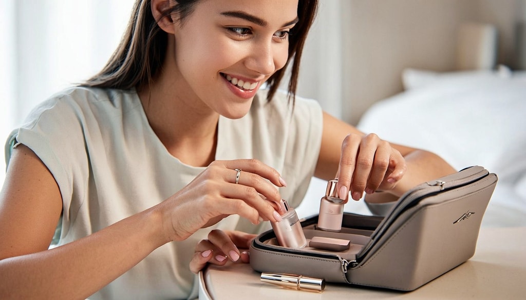Discover essential travel-sized skincare, makeup, and fragrance items that fit easily into your luggage. Discover essential travel-sized skincare, makeup, and fragrance items that fit easily into your luggage.