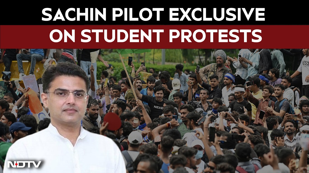 "The Government Had to Take Responsibility": Sachin Pilot on Student Protests