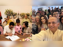 At Aamir Khan-Gauri Spratt's Mumbai Wedding, Ashutosh Gowariker Clicks A Selfie Of '<i>Baraatis</i>'