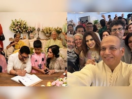 At Aamir Khan-Gauri Spratt's Mumbai Wedding, Ashutosh Gowariker Clicks A Selfie Of '<i>Baraatis</i>'