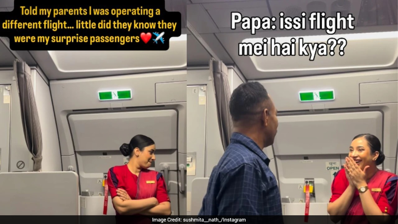Flight Attendant's Emotional Surprise For Parents Turns Journey Into Special Memory