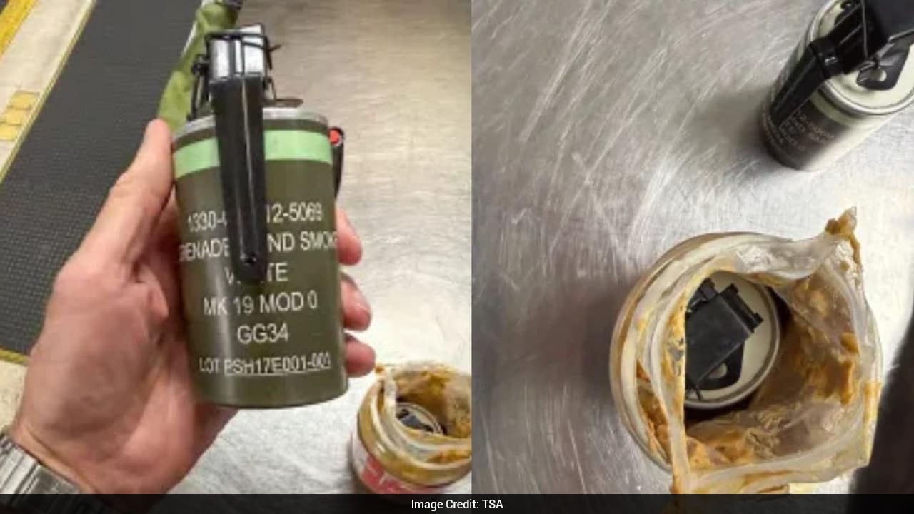 Passenger Caught Hiding Smoke Grenade In Peanut Butter Jar At US Airport