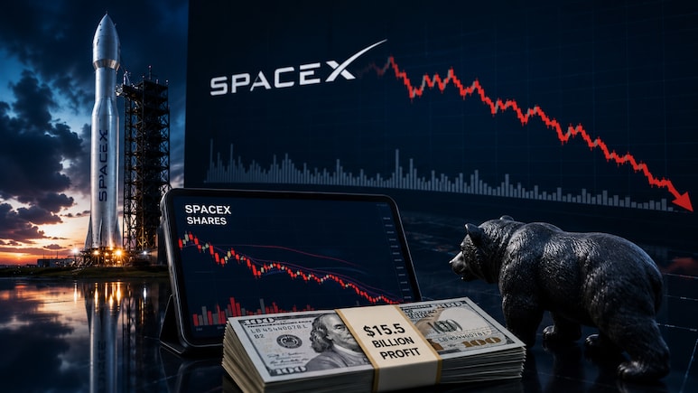 SpaceX Short Sellers Pocket $15.5 Billion As Stock Falls Below IPO Price