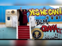 Trump Shares Fake Obama Image With Arabic, 'Black Lives Matter' Graffiti