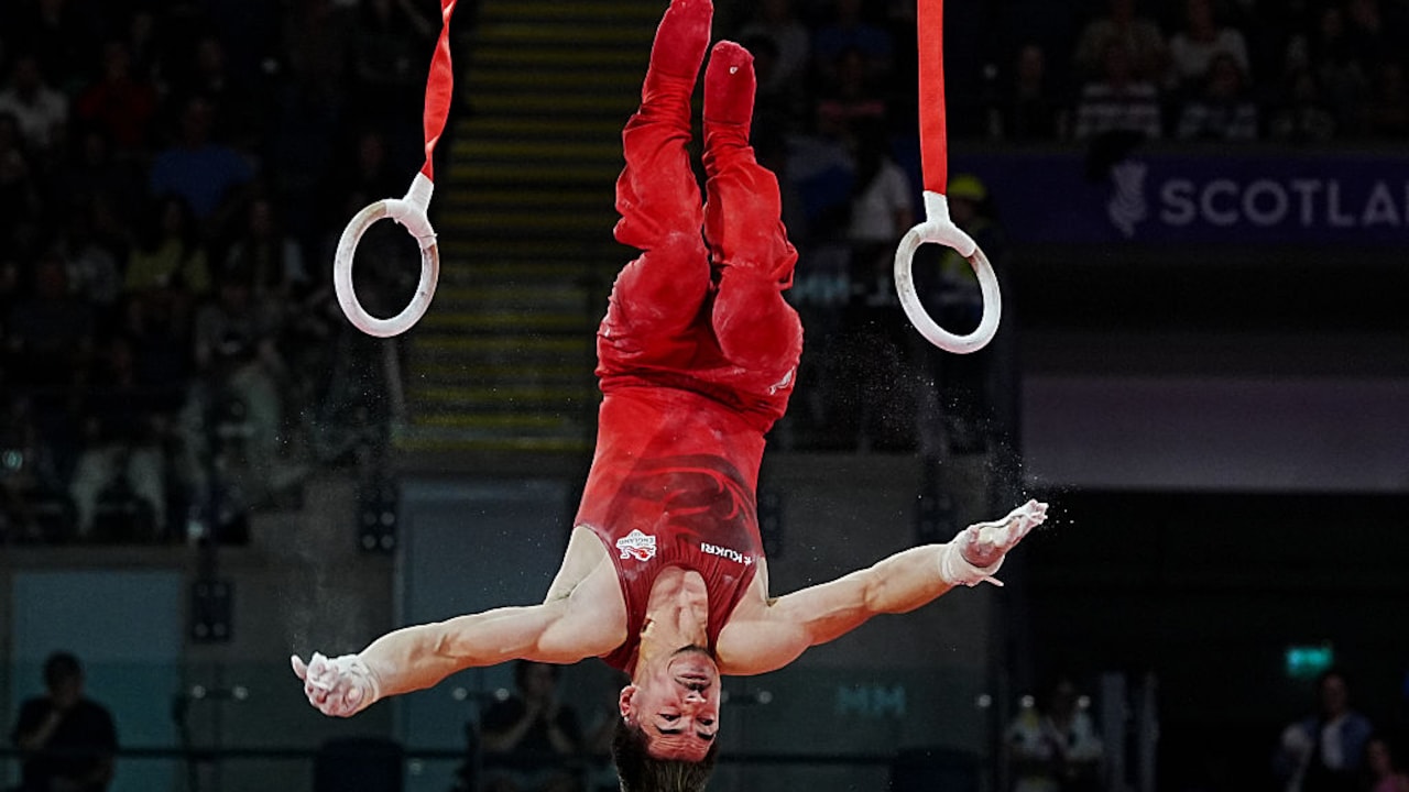 Englands Gabriel Langton Takes Scary Fall During Commonwealth Games 2026 Gymnastics Final - Video