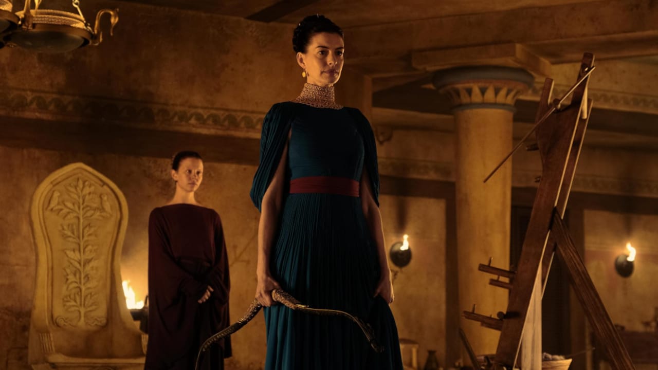 Anne Hathaway portrays Odysseus' wife Penelope with a refreshing amount of depth. Anne Hathaway portrays Odysseus' wife Penelope with a refreshing amount of depth.