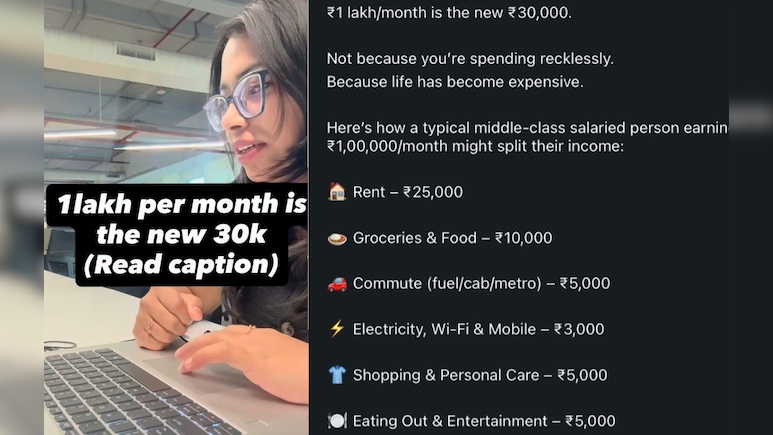 'Rs 1 Lakh Is The New Rs 30,000': Gurugram CA Explains Rising Cost Of Living