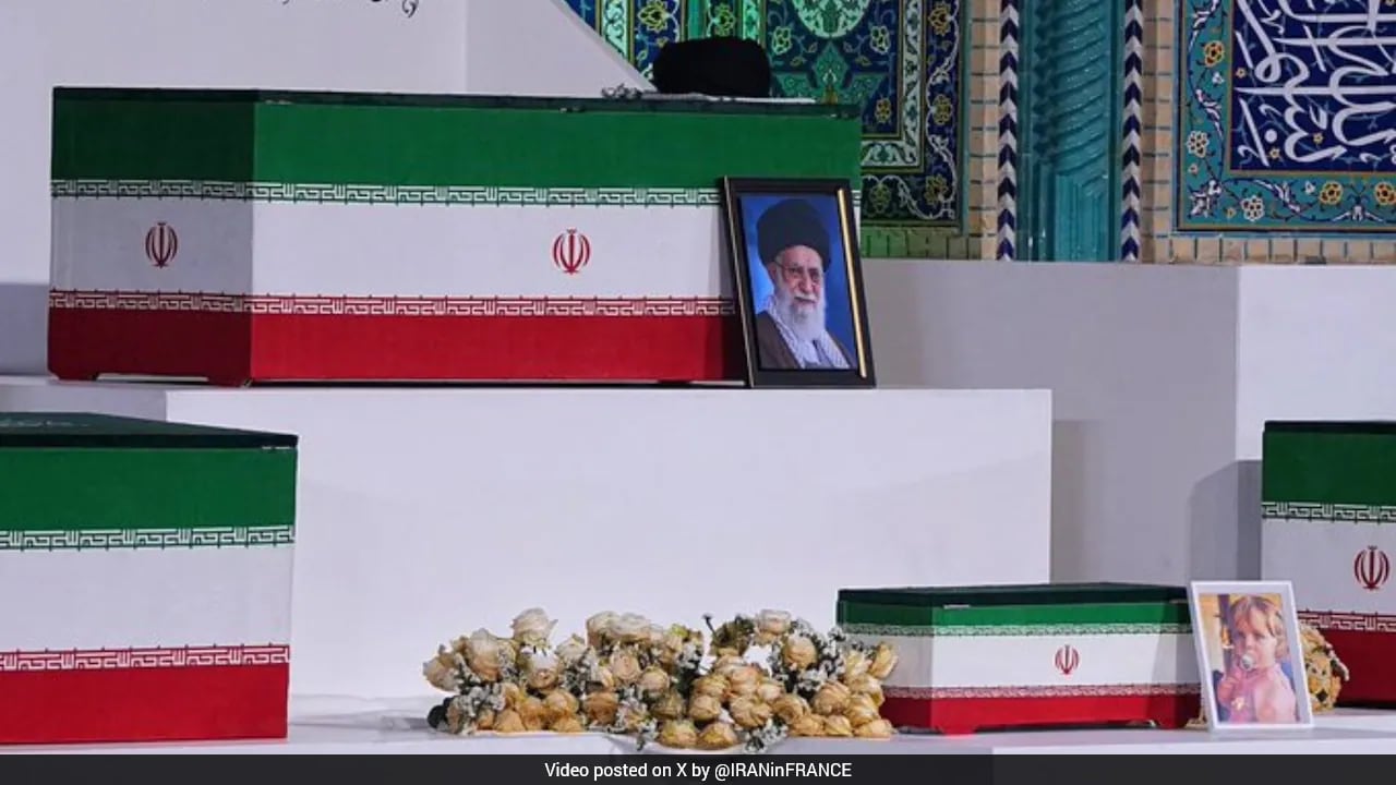 Ali Khamenei funeral honors 14-month-old granddaughter with coffin displayed in Tehran
