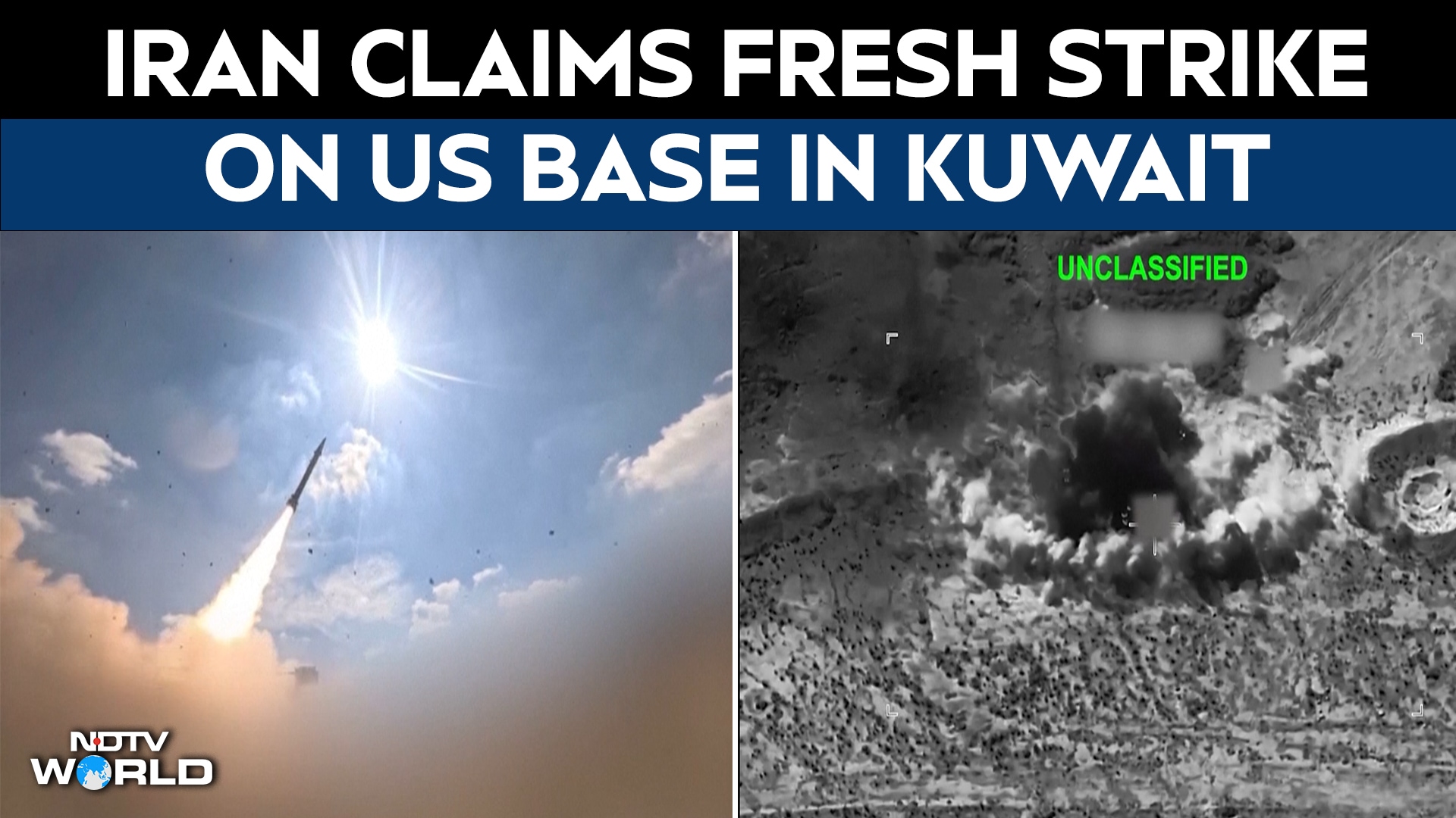 Iran Releases Drone Footage Claiming Strike On US Base In Kuwait