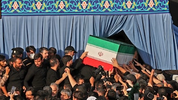 Khamenei's Coffin Reaches Najaf As Six-Day Funeral Procession Crosses Into Iraq