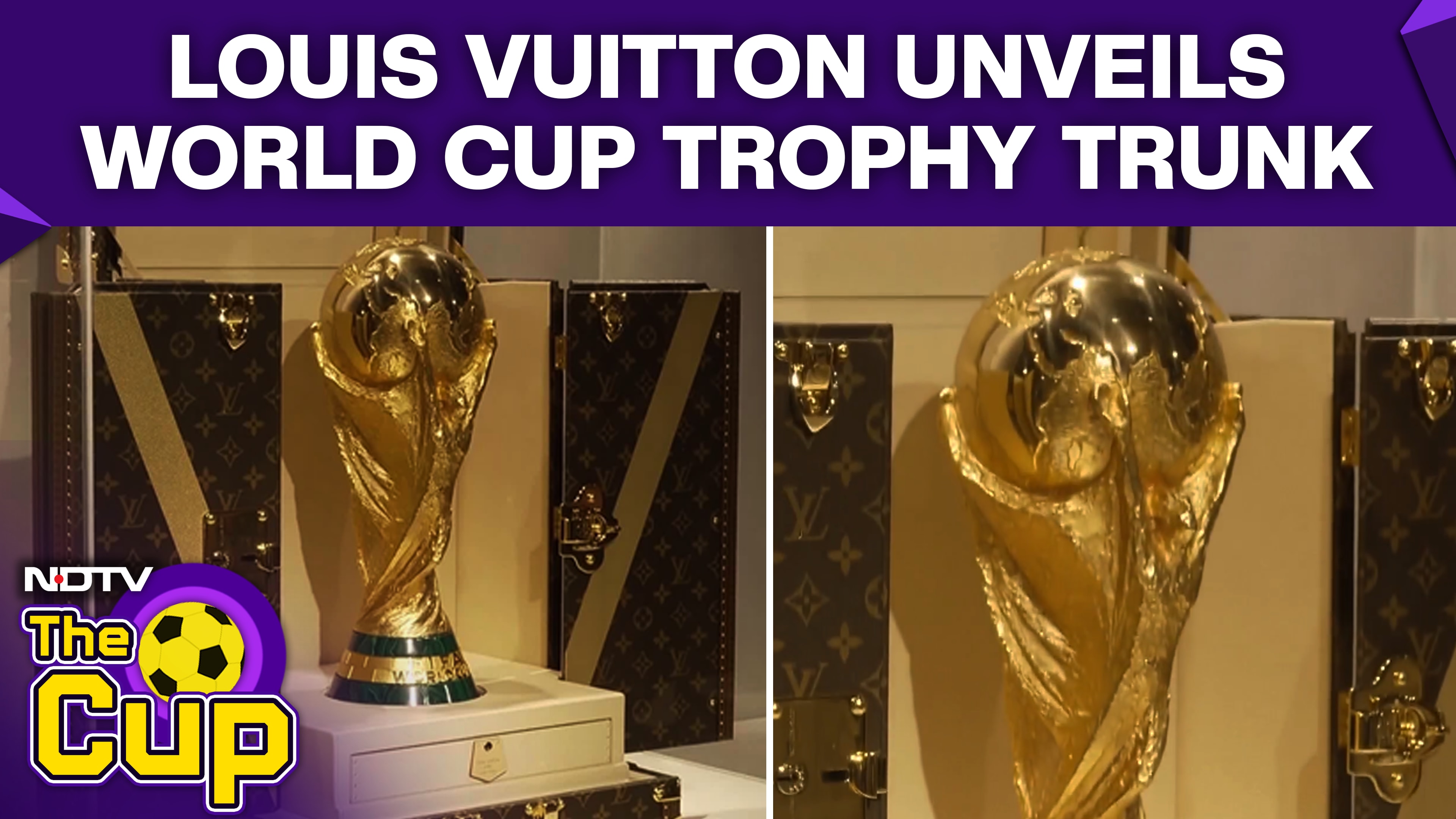 Louis Vuitton Unveils Official FIFA World Cup Trophy Trunk Ahead Of Final