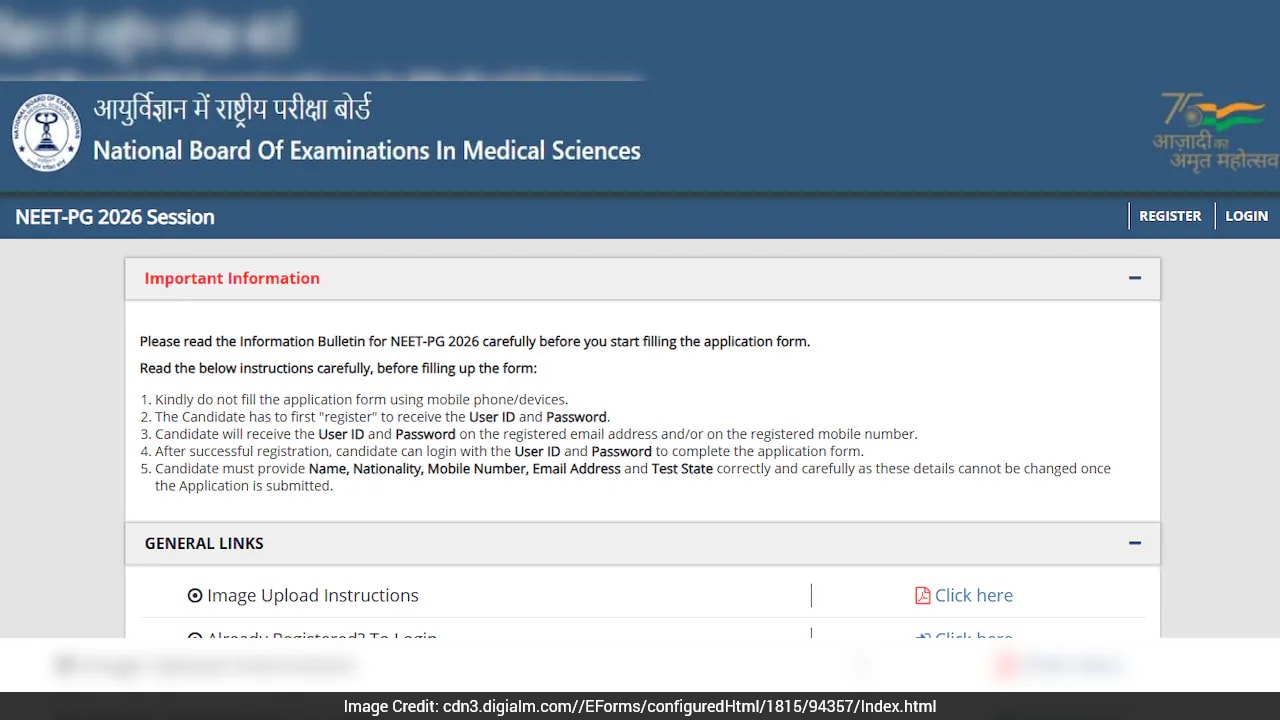 NEET PG Application Form 2026 Last Date Tomorrow: Check Direct Link And Important Guidelines