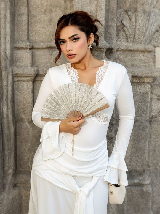 Nagma Mirajkar Proves White Is Always in Style