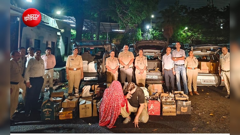 पति-पत्नी की जोड़ी बेच रही थी पॉश इलाकों में विदेशी दारू, 30 लाख की शराब और थार समेत 4 कारें जब्त