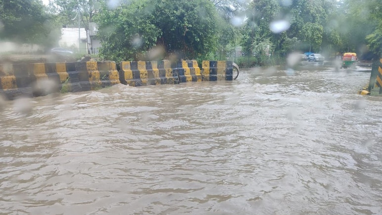 Videos: Waterlogging, Traffic Jams In Gurugram After Heavy Rain