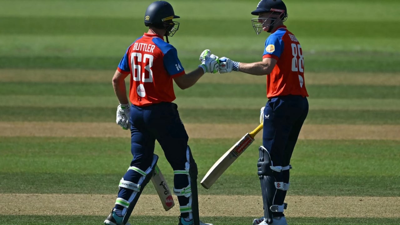 India vs England Live Score, 5th T20I: Jos Buttler Slams Ton, Harry Brook On Fire; England Target 250-Plus Total