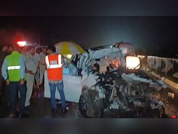 जन्मदिन की खुशियां मातम में बदलीं: NH-30 ट्रक में पीछे टकराई SUV, एक ही परिवार के पांच लोगों की मौत