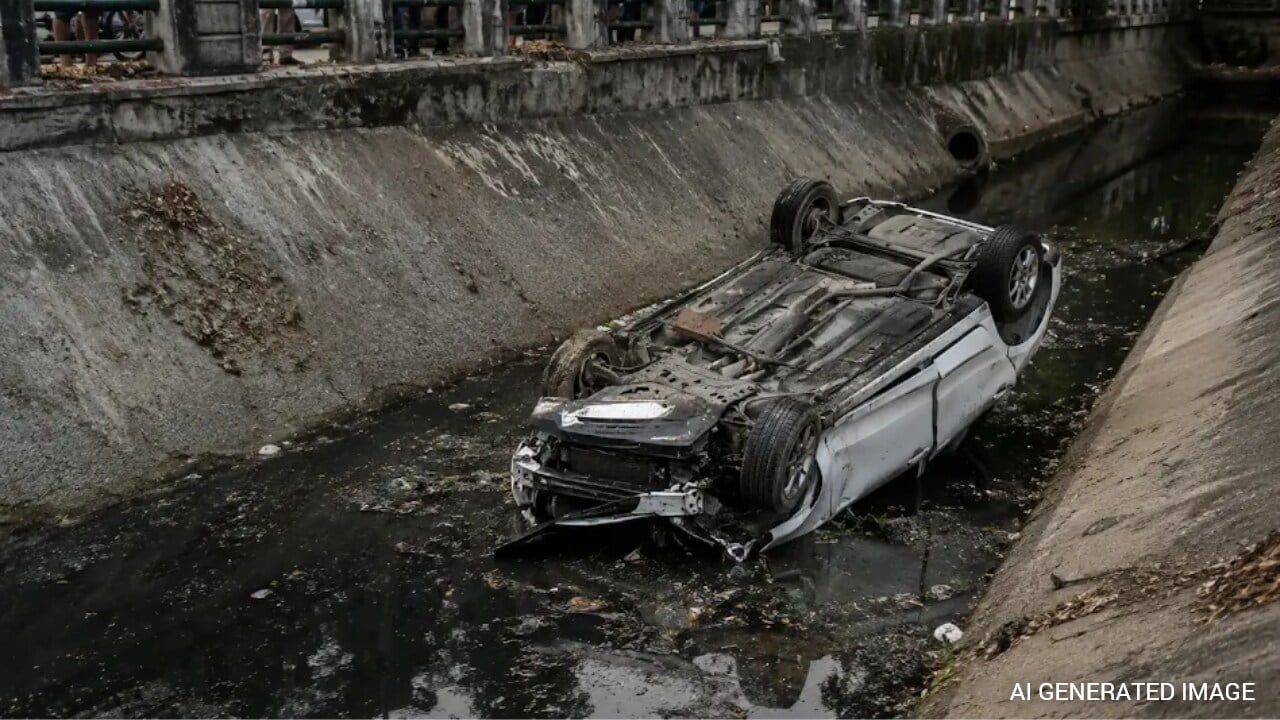 Army Officer's Son, 20, Killed After Car Falls Into Drain In Delhi