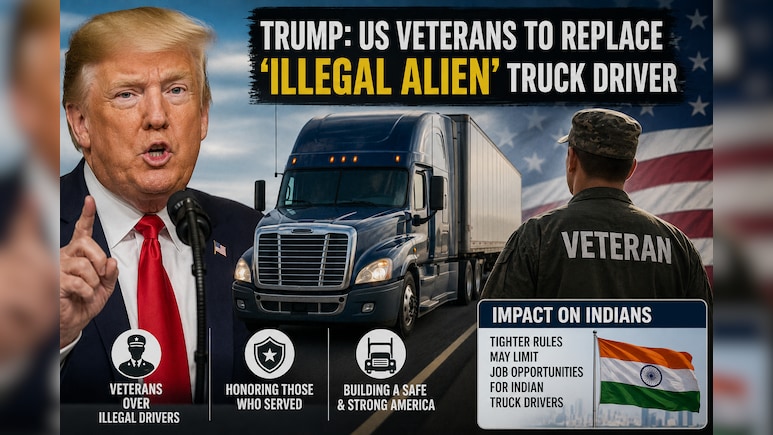 Trump Says Undocumented Truck Drivers To Be Replaced By US Veterans: How Will It Impact Indians?