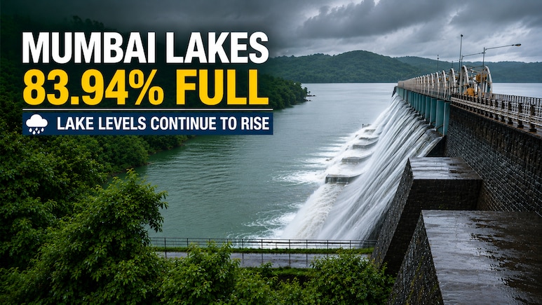 Water Level In Mumbai Lakes: Three Of Seven Overflowing, Overall Stock At 83.68% But Below 2025 Level