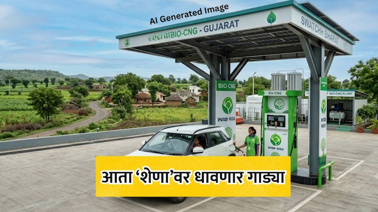 Bio CNG Pump: आता शेणावर धावणार गाडी! गुजरातमध्ये देशातील पहिला 'बायो-सीएनजी' पंप यशस्वी; किंमत किती असणार?