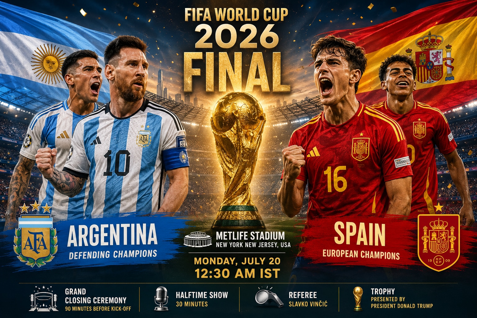 World Cup Final Live Streaming, Telecast: When, Where To Watch Argentina vs Spain Match?
