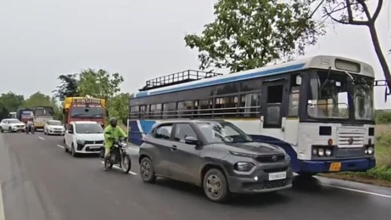 High-Speed Chase, Several Dents: Telangana Man Steals Bus, Gets Caught