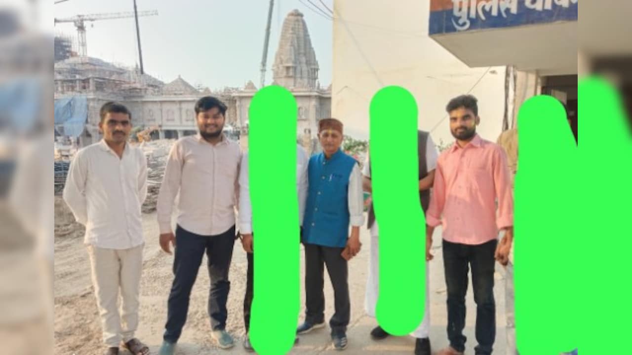 The accused seen outside the temple The accused seen outside the temple