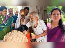IAS दिव्या मित्तल: मिर्जापुर की जनता के लिए 'DM बेटी वाला प्यार'! बुजुर्ग के पैर छूने का VIDEO वायरल