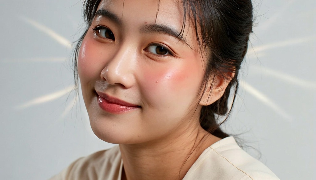 Create a fresh, radiant festive look with a blendable cream blush for a natural flush. Create a fresh, radiant festive look with a blendable cream blush for a natural flush.