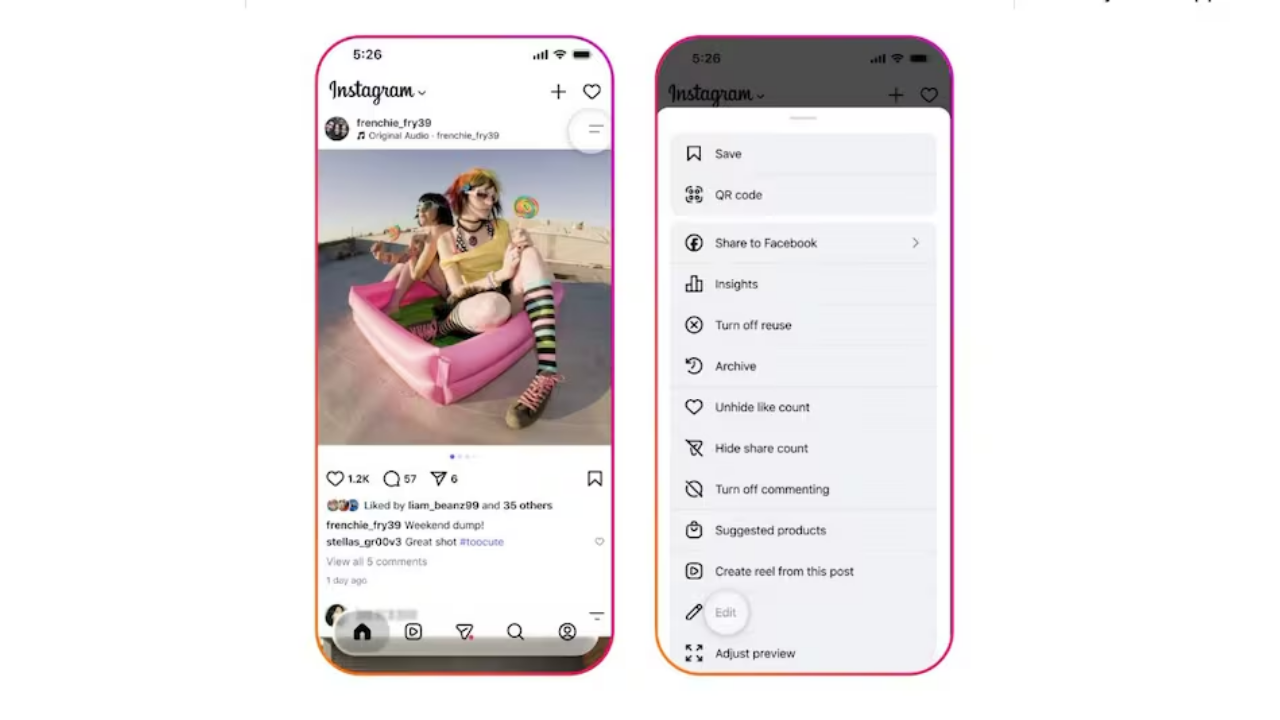 Instagram bringt „Audio ersetzen