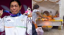 Inside Mirabai Chanu's Manipur Home With A White Marble Temple, Trophy Shelf