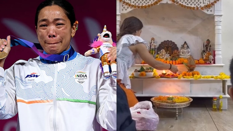 Inside Mirabai Chanu's Simple Manipur Home With A White Marble Temple And Trophy Shelf