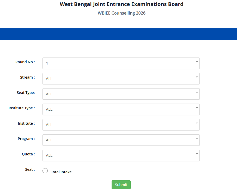 WBJEE 2026 Round 1 Seat Allotment Result DECLARED; Check Direct Link