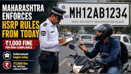 Deadline Ends! HSRP Number Plates Mandatory In Maharashtra From Today &mdash; Check penalties
