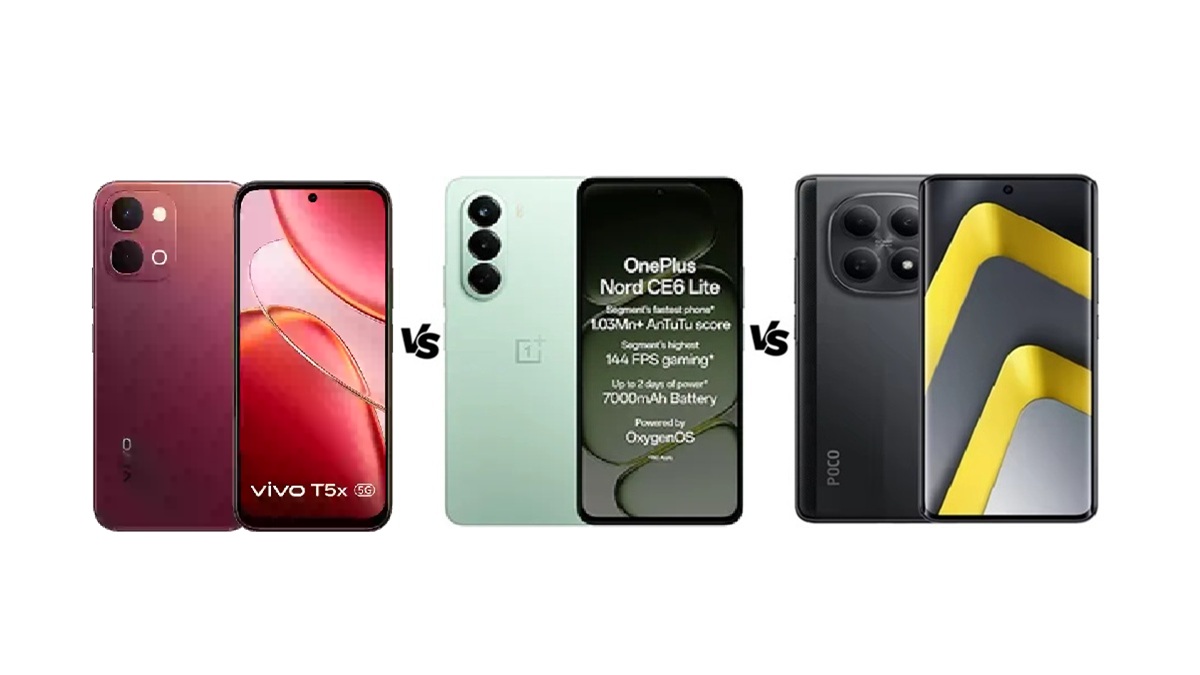 Vivo T5x 5G vs OnePlus Nord CE6 Lite vs Poco M8 5G: ₹30000 में कौन सा है बेस्ट?