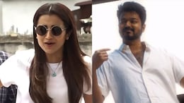 Trisha Krishnan Keeps It Casual In Blue Denim And White Tee At Vijay's <i>Jana Nayagan</i> Screening