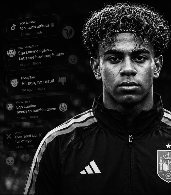 Lamine Yamal’s “Ego Yamal” headband draws attention before Portugal match
