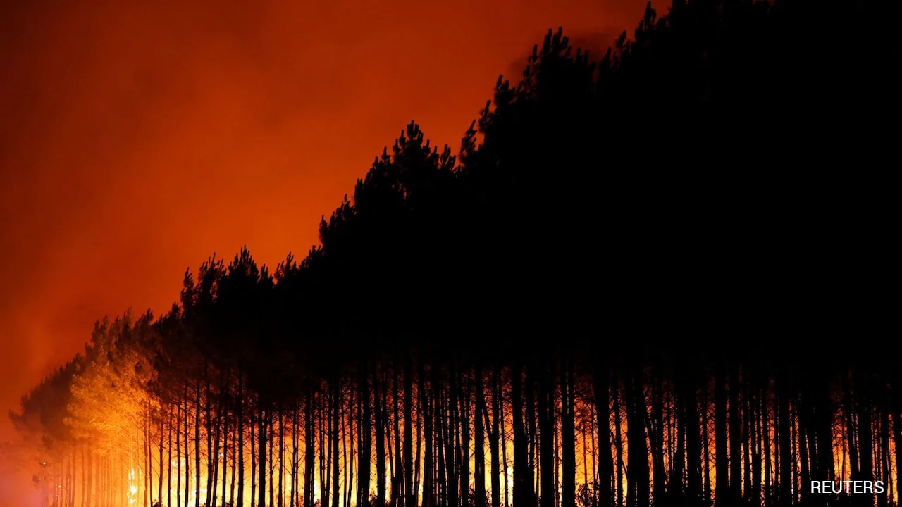 "Unpredictable" Wildfires Engulf France And Spain, 3,00,000 Evacuated