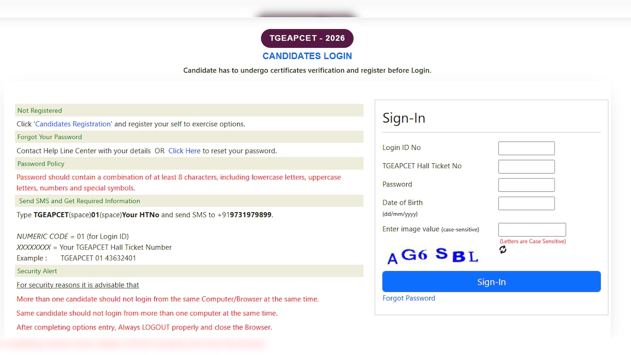 TS EAMCET 2026 Phase 1 Seat Allotment Result OUT; Check Direct Link, Fees, Schedule