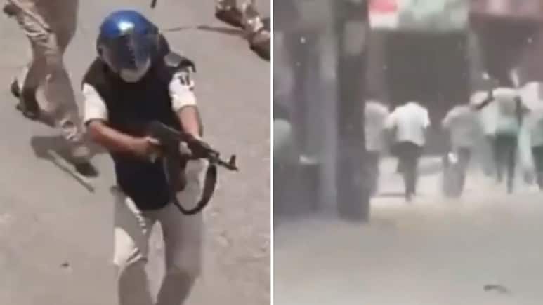 Caught On Camera: AK-47 Used To Open Fire During Student Protest In Bihar's Siwan; Cop Suspended