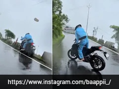 Video: Biker Narrowly Escapes Death After Losing Control On Rain-Soaked Hill Road In West Bengal