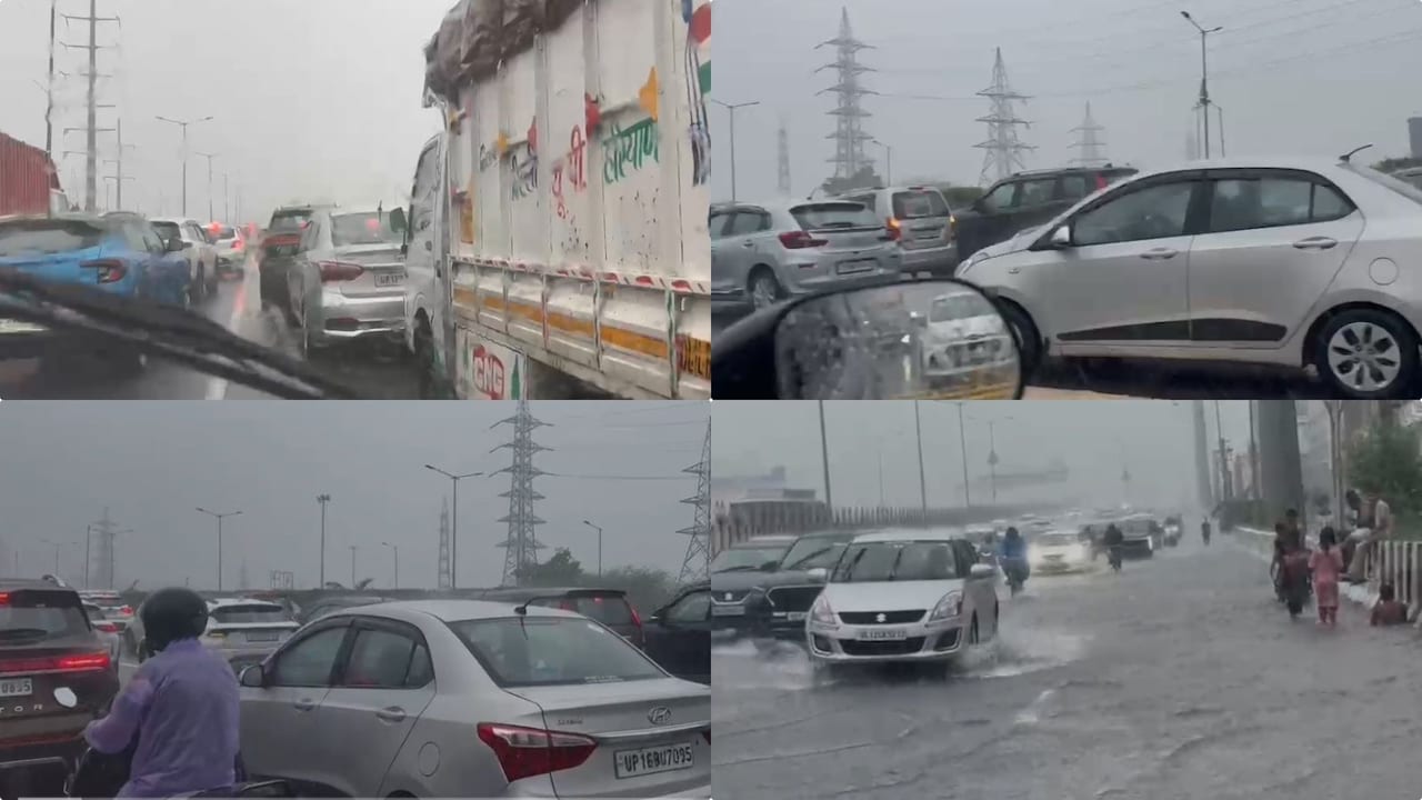 Weather Today LIVE Updates: दिल्ली को गाज़ियाबाद और नोएडा से जोड़ने वाले NH-9 पर लगा लंबा जाम, बारिश के बीच ट्रैफिक में फंसे लोग