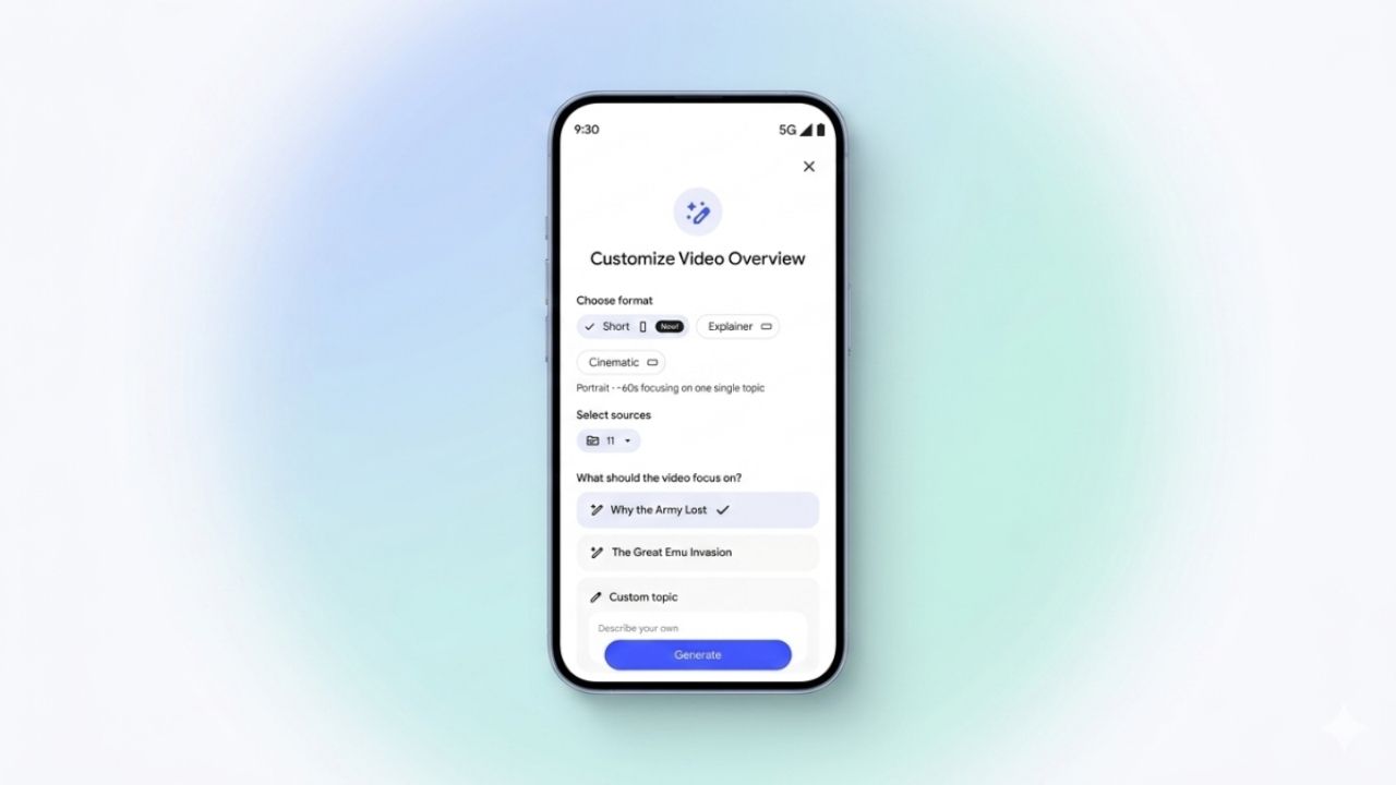 NotebookLM erstellt jetzt 60-Sekunden-Videos mit Nano Banana 2 Lite
