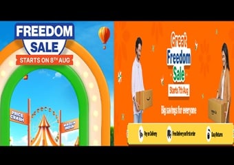 Flipkart Freedom sale vs Amazon Great Freedom Sale अगस्त में इस दिन से : सेल डेट, कार्ड डिस्काउंट से लेकर जानें सब कुछ