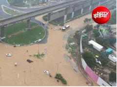 बारिश में डूबी सड़कें, ट्रैफिक जाम... गुरुग्राम के मेट्रो और सीवरेज प्रोजेक्ट्स की केंद्र ने की समीक्षा
